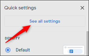 See all settings button