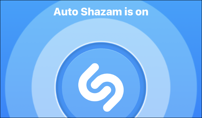 Auto Shazam mode enabled on the Shazam app on iPhone