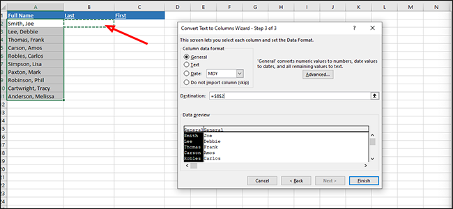 How to Split Data Into Multiple Columns in Excel