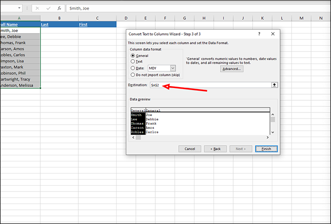 How to Split Data Into Multiple Columns in Excel