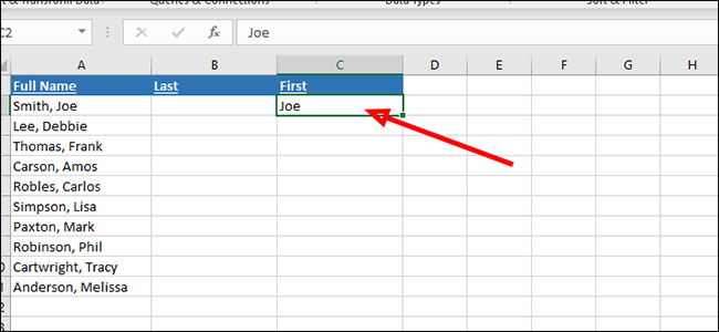 How to Split Data Into Multiple Columns in Excel