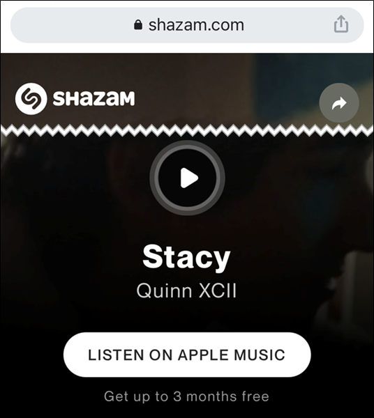 Learn more about the song on Shazam's website