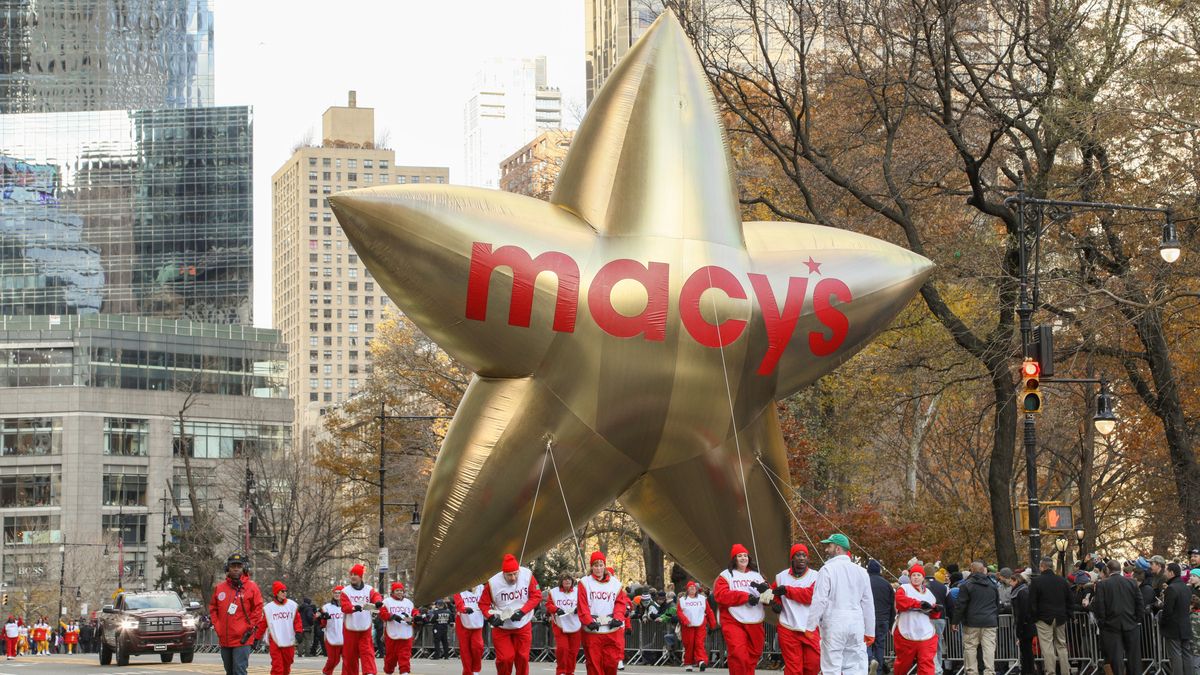 Macy's Thanksgiving Day Parade Gold Star Float