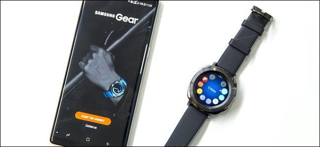 Samsung Galaxy Watch with an Android smartphone