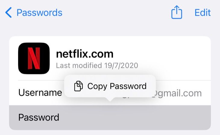Find a password with Siri