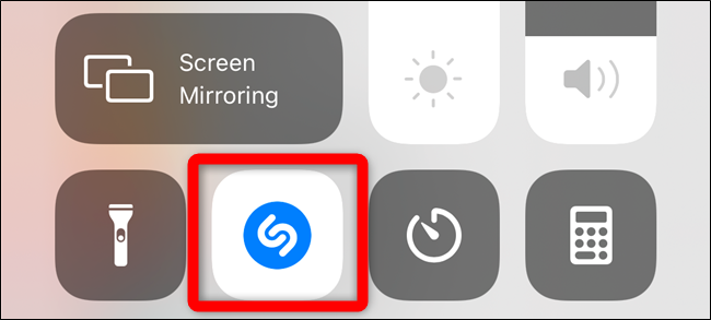 The Shazam button will light up and pulse