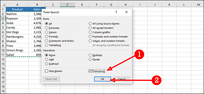 How To Transpose Excel Data From Rows To Columns Or Vice Versa 0226