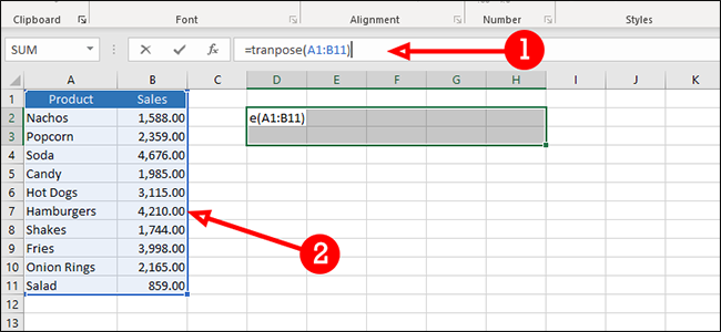 How To Transpose Excel Data From Rows To Columns Or Vice Versa 6850