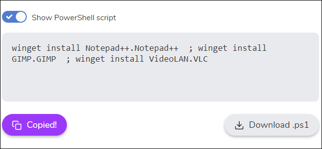 A commands for the winget Package Manager
