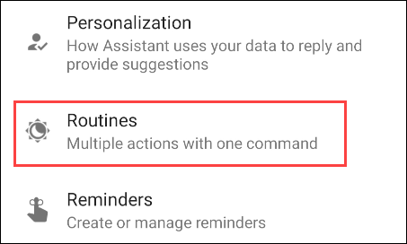 select Routines in the list