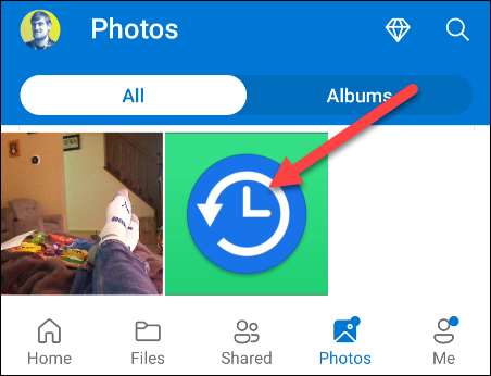 Now select the uploaded file in the OneDrive app on Android