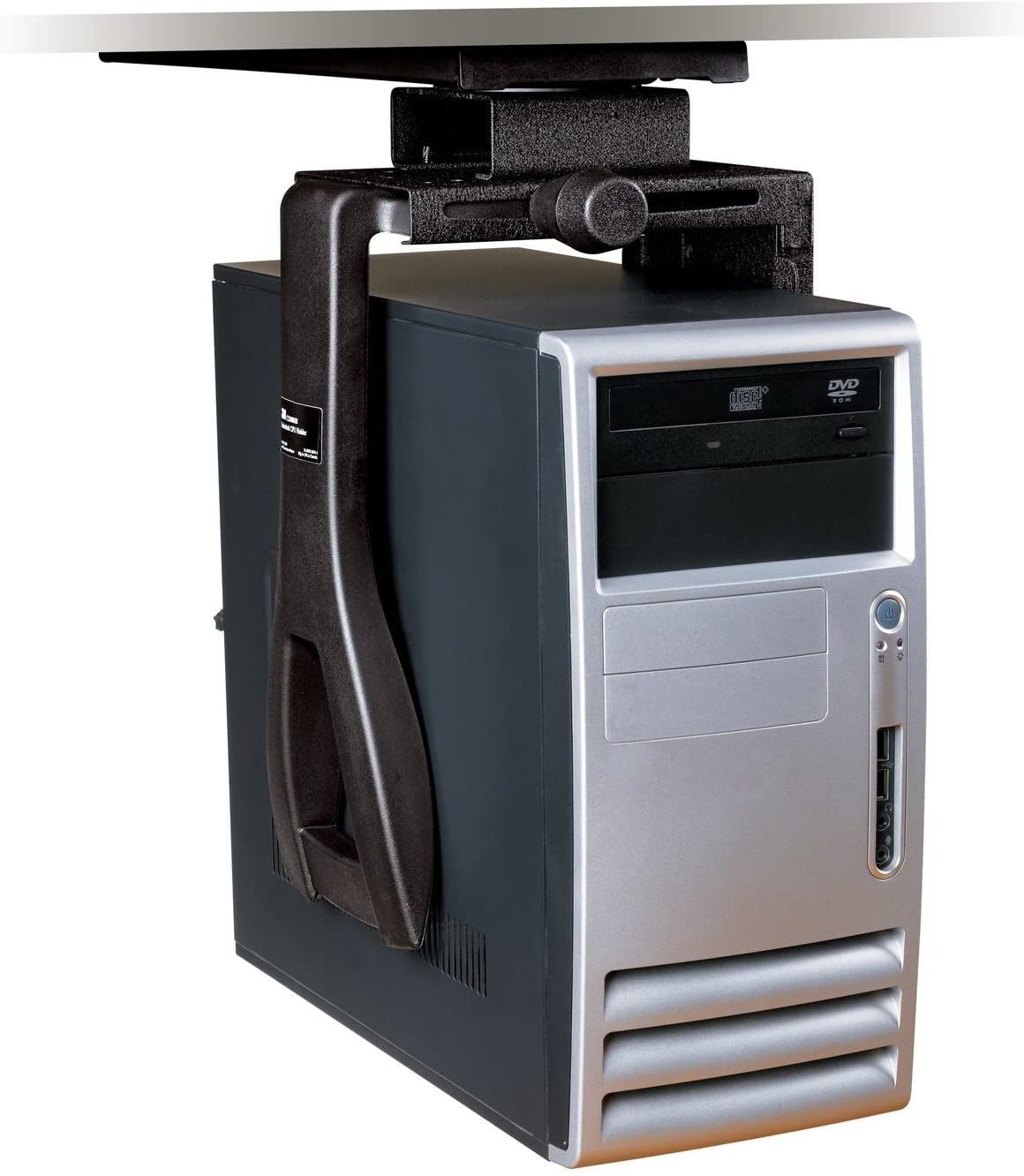 Under-desk CPU holder
