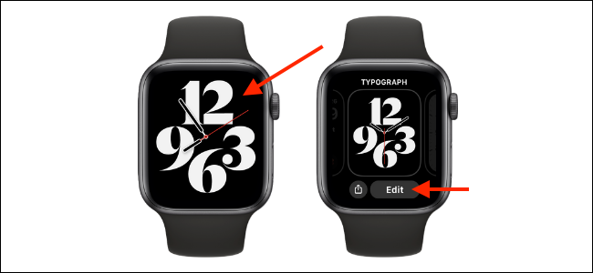Enter Customization Mode for Apple Watch