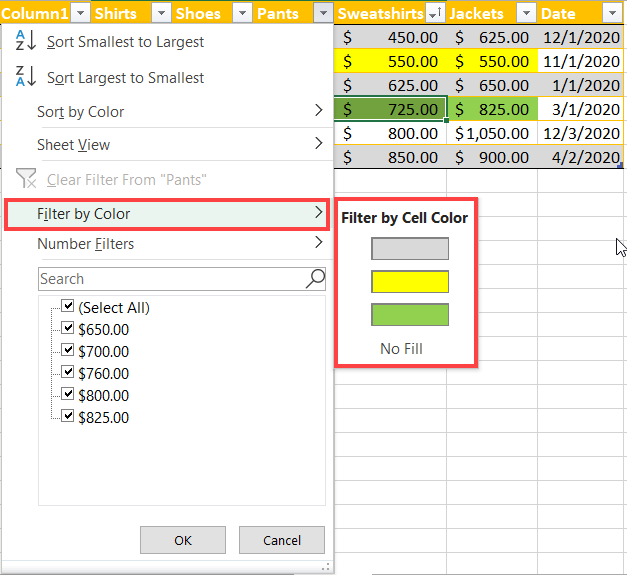 Excel Data Table With Color How to Create and Use a Table in Microsoft Excel