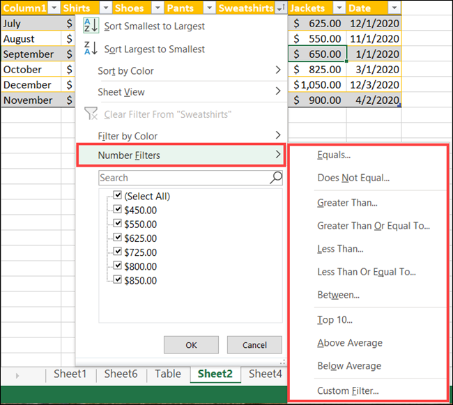 How to Create and Use a Table in Microsoft Excel