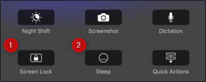 Screen lock and sleep buttons