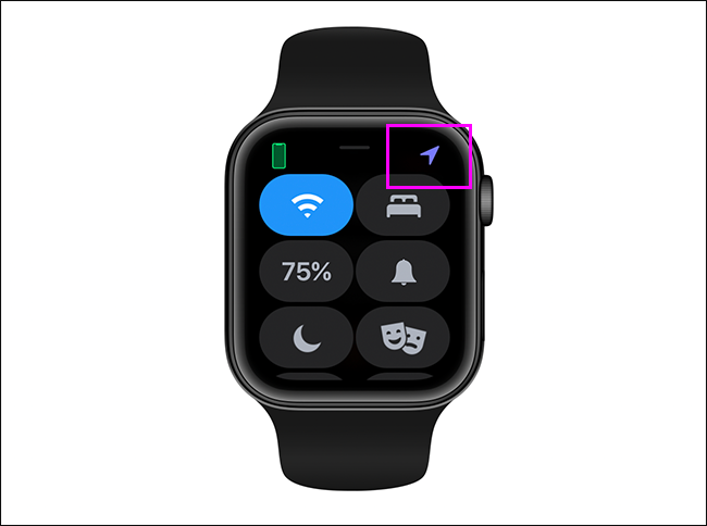 location services in use on Apple Watch