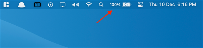 See Battery with Percentage in Menu Bar