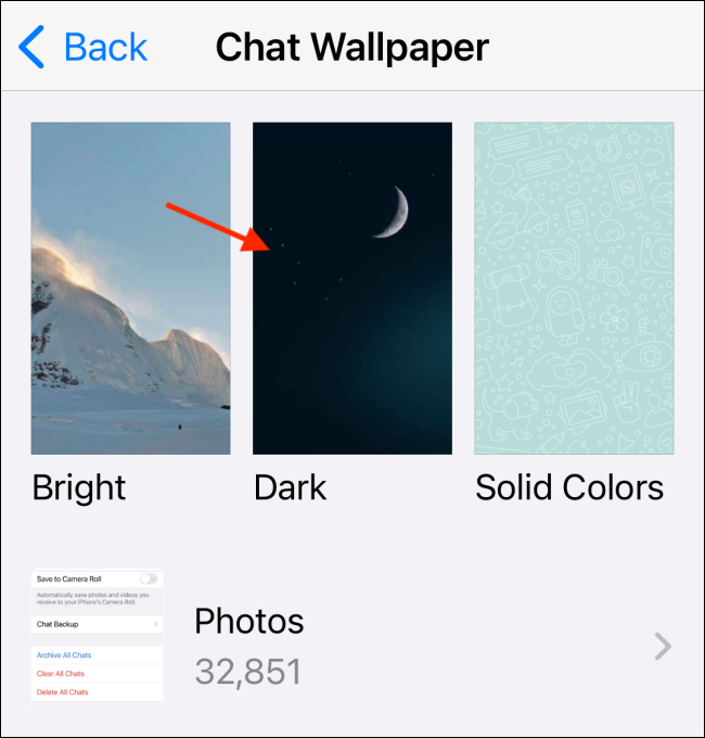 How to Set Different Light and Dark Mode Wallpapers in WhatsApp