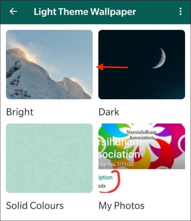 How to Set Different Light and Dark Mode Wallpapers in WhatsApp