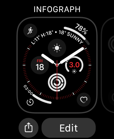 Edit Apple Watch Face