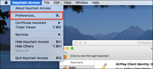 keychain access preferences