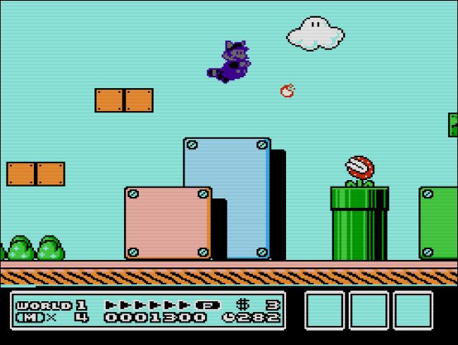 The Game Genie could produce amusing, novel effects, such as swimming purple racoon mario