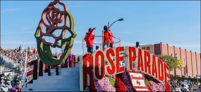 Rose parade float