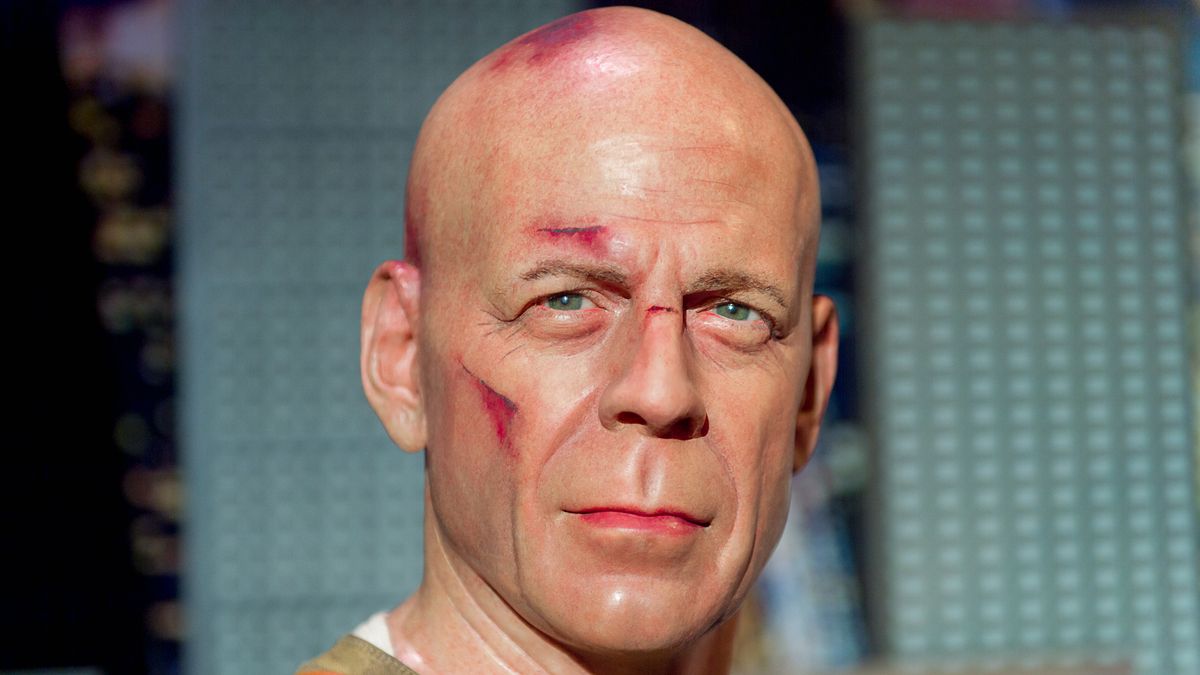 Statue of Bruce Willis in Die Hard