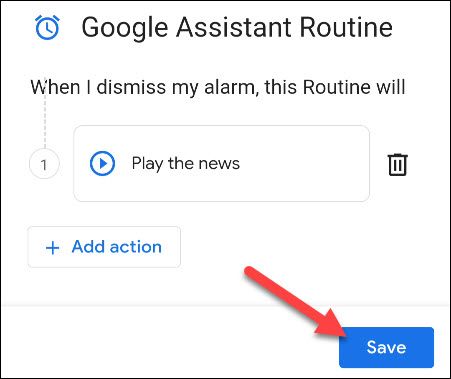 save the routine