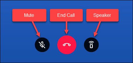 voice call buttons