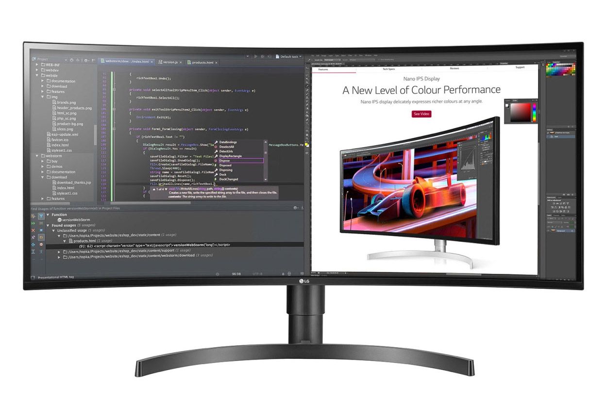 LG ultrawide monitor productivity