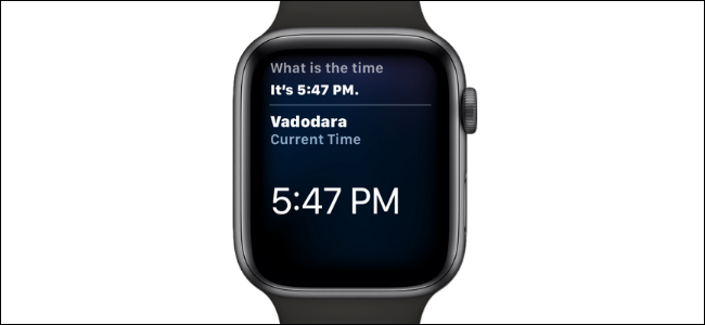 Asking Time to Apple Watch on Siri