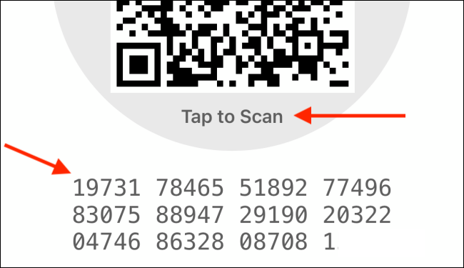 Check Safety Number to Scan QR Code