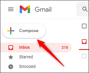 Compose button in Gmail