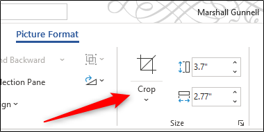 Crop option in Size group