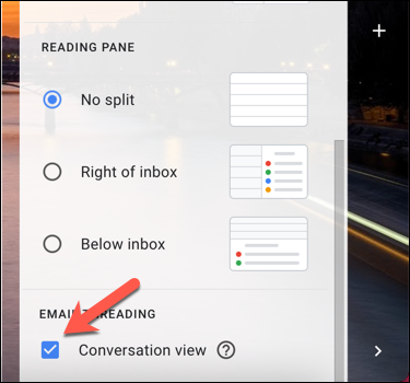In Gmail's "Quick Settings" panel, uncheck the "Conversation View" option to disable this view.
