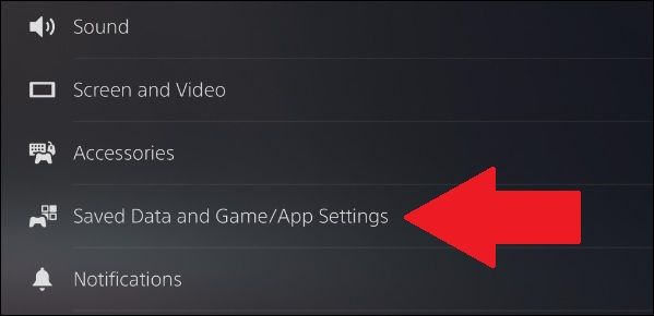 save data settings on ps5