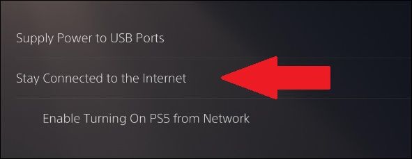 enable ps5 downloads on the internet