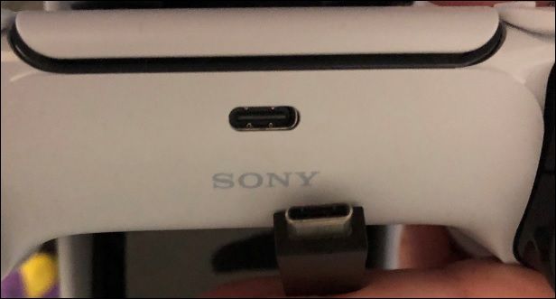 where to find the charge port on ps5 dualsense controller