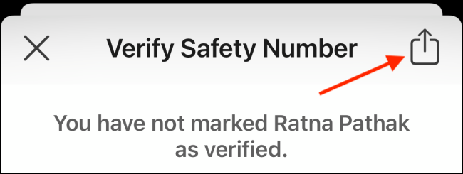 Share Safety Number