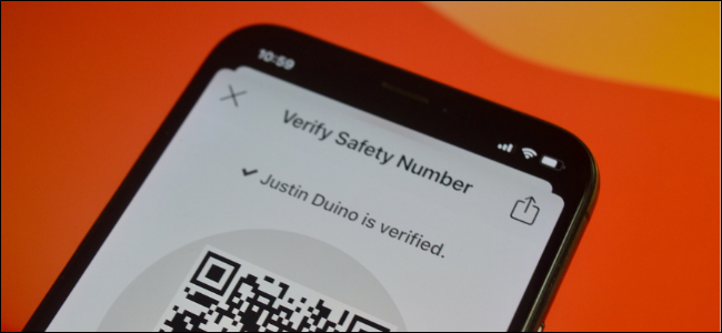 Signal User Verifying Number For Security