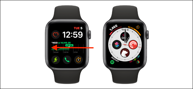 Swipe from Left or Right Edge to Change Watch Face on Apple Watch