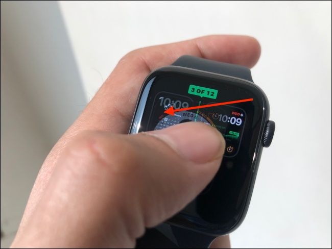 Swipe to Move Around the Watch Face