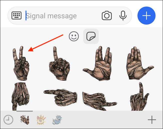 How to Use Sticker Packs in Signal