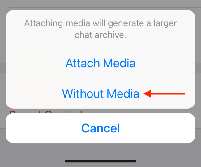 Tap Without Media from WhatsApp
