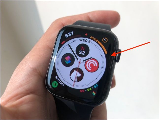 Tap and hold Watch Face to Enter Editing Mode