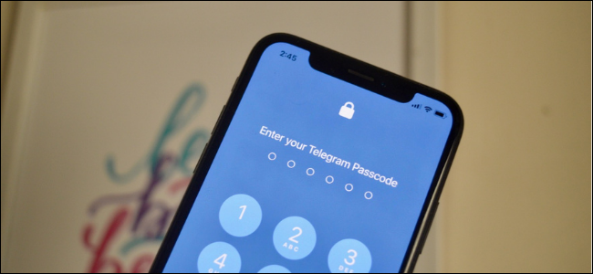 Telegram User Protecting Their Chats Using Passcode and Face ID Lock