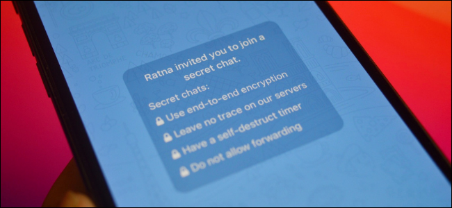 Telegram User Starting an Encrypted Secret Chat