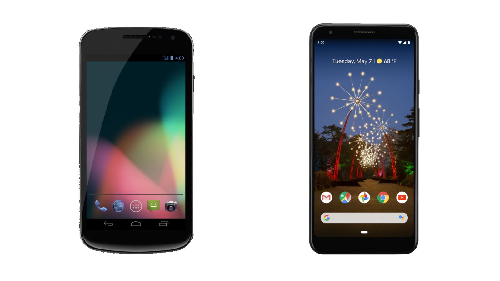 Samsung Galaxy Nexus and Google Pixel 3